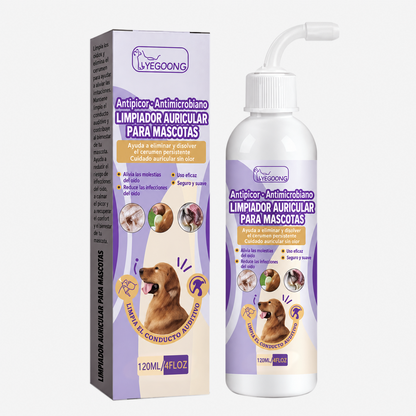 🌼💖Limpiador suave para oídos de mascotas: fórmula sin olor para perros y gatos
