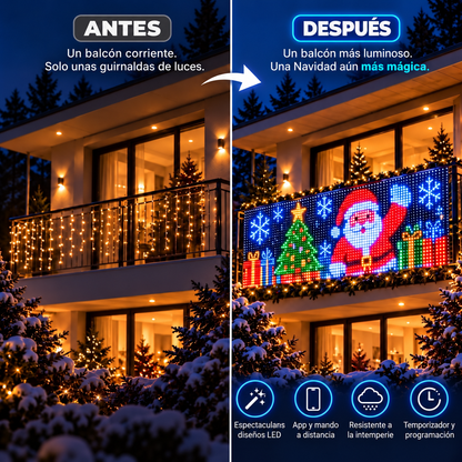 🍈💡Guirnalda de luces LED RGB inteligentes | 🧱 Tu espectáculo de luces navideñas, controlado desde tu teléfono