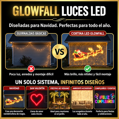🍈💡Guirnalda de luces LED RGB inteligentes | 🧱 Tu espectáculo de luces navideñas, controlado desde tu teléfono