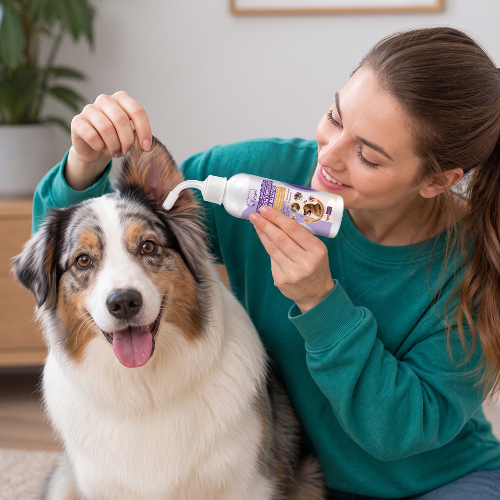 🌼💖Limpiador suave para oídos de mascotas: fórmula sin olor para perros y gatos