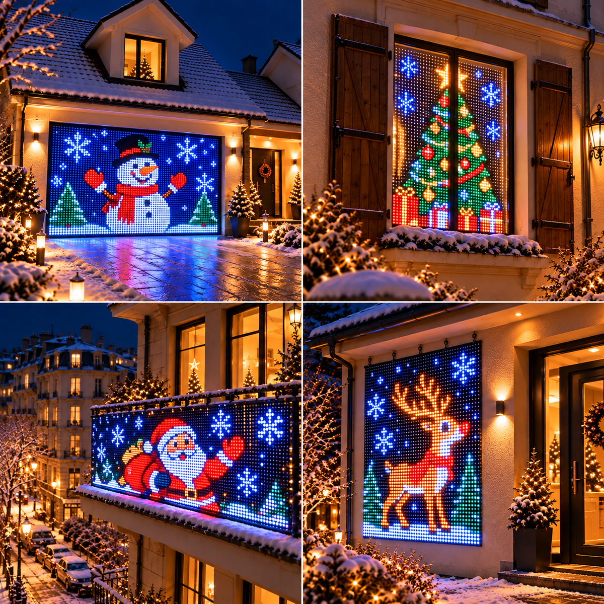 🍈💡Guirnalda de luces LED RGB inteligentes | 🧱 Tu espectáculo de luces navideñas, controlado desde tu teléfono