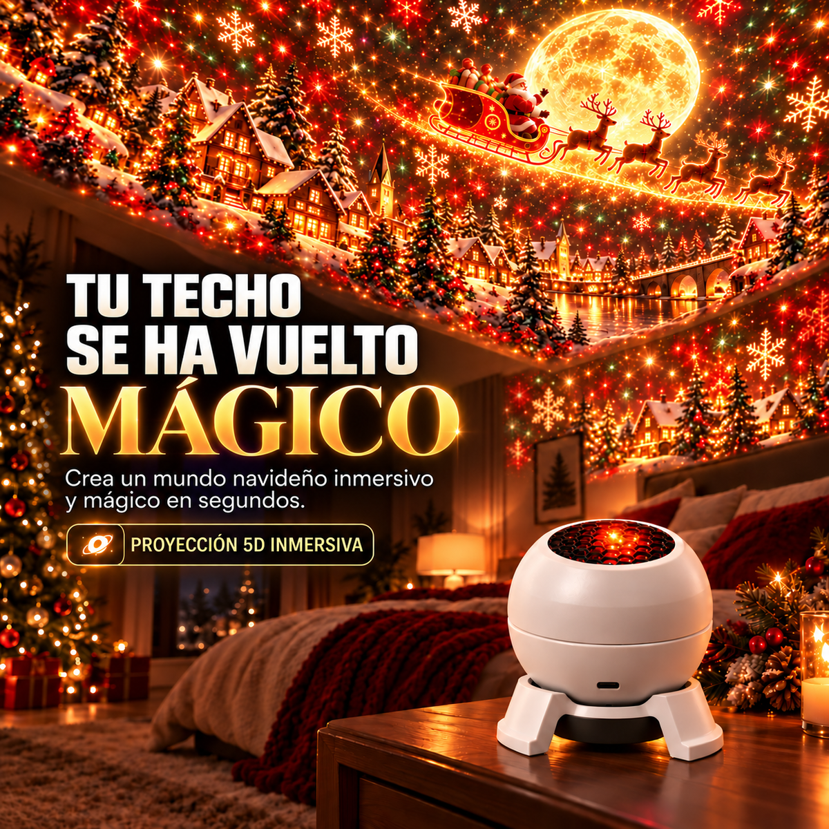 🪩Tienda Oficial |🦊🦊 Proyector Mágico de Navidad HD® – Luces Dinámicas y Escenas Festivas