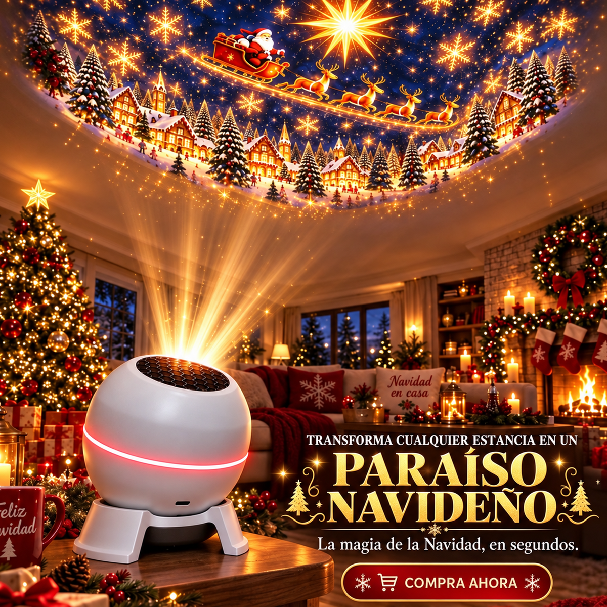 Tienda oficial | 🍁💖 Proyector holográfico inteligente SCNDR® (HD inteligente, dinámico y en 5D)