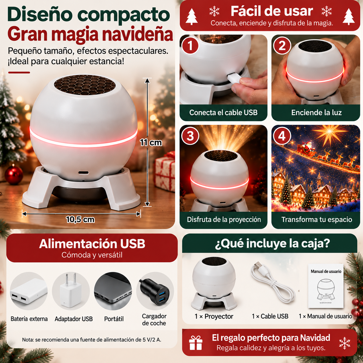Tienda oficial | 🍁💖 Proyector holográfico inteligente SCNDR® (HD inteligente, dinámico y en 5D)