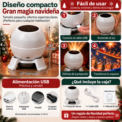 🪩Tienda Oficial |🦊🦊 Proyector Mágico de Navidad HD® – Luces Dinámicas y Escenas Festivas