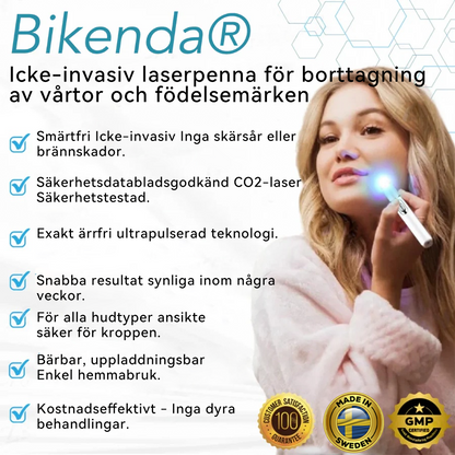 Bikenda®🍁💖 laserpenna (med CO₂-laserteknik – effektiv för att ta bort födelsemärken, vårtor, hudflikar, pigmentfläckar och andra hudproblem)